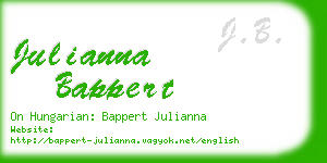 julianna bappert business card